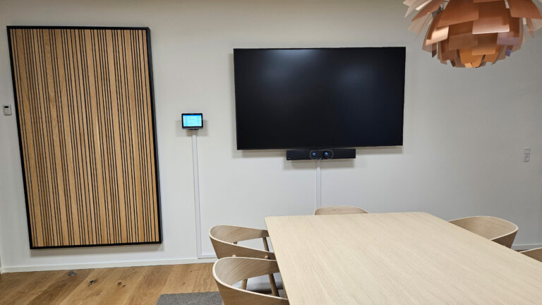 videokonference i mødelokale