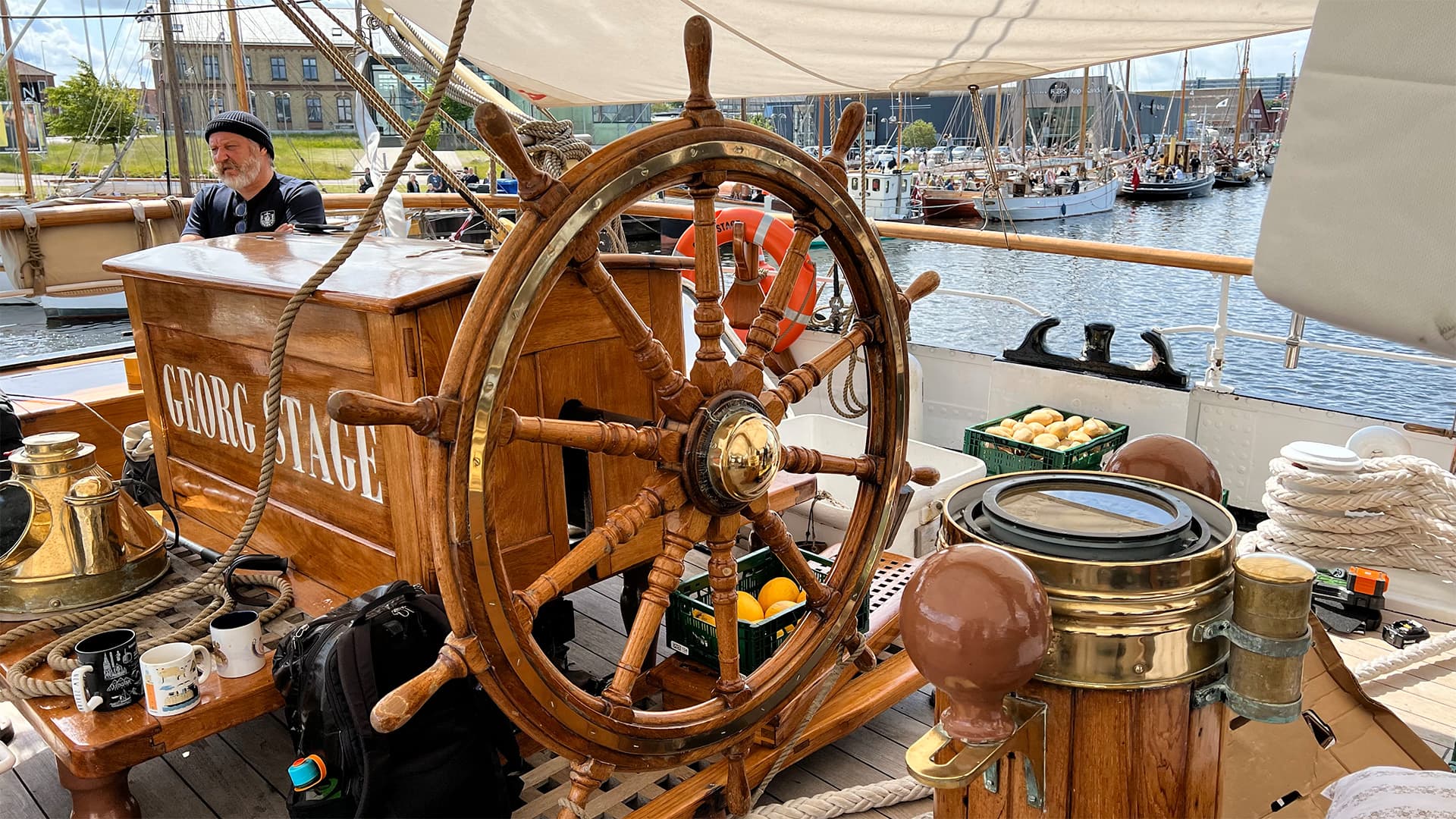 Roret ombord på skoleskibet Georg Stage