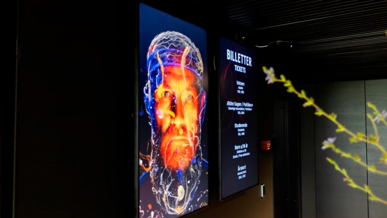 Infoskærme på Vikingeborgen Borgring